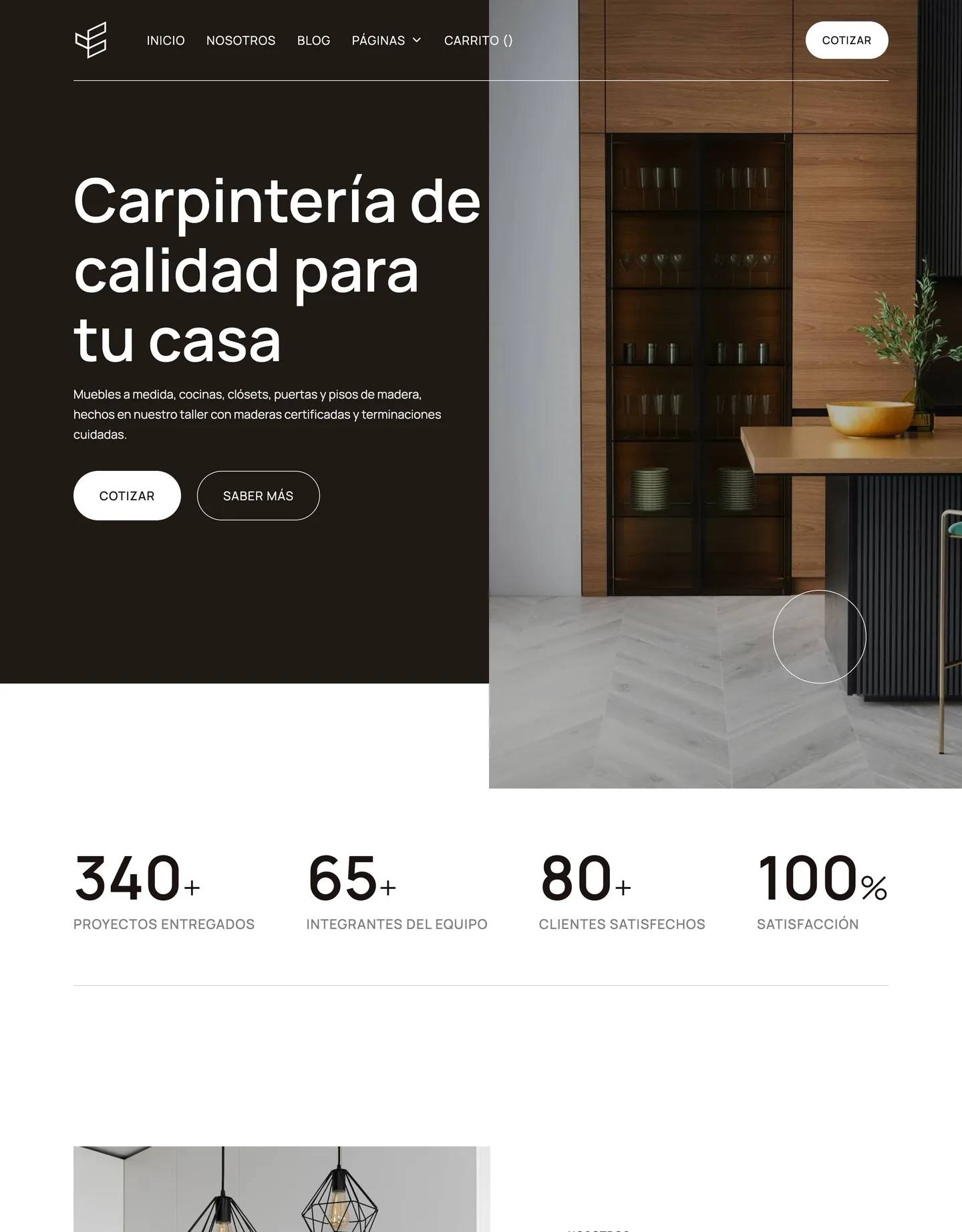 Plantilla de página web para servicios y mantenimiento