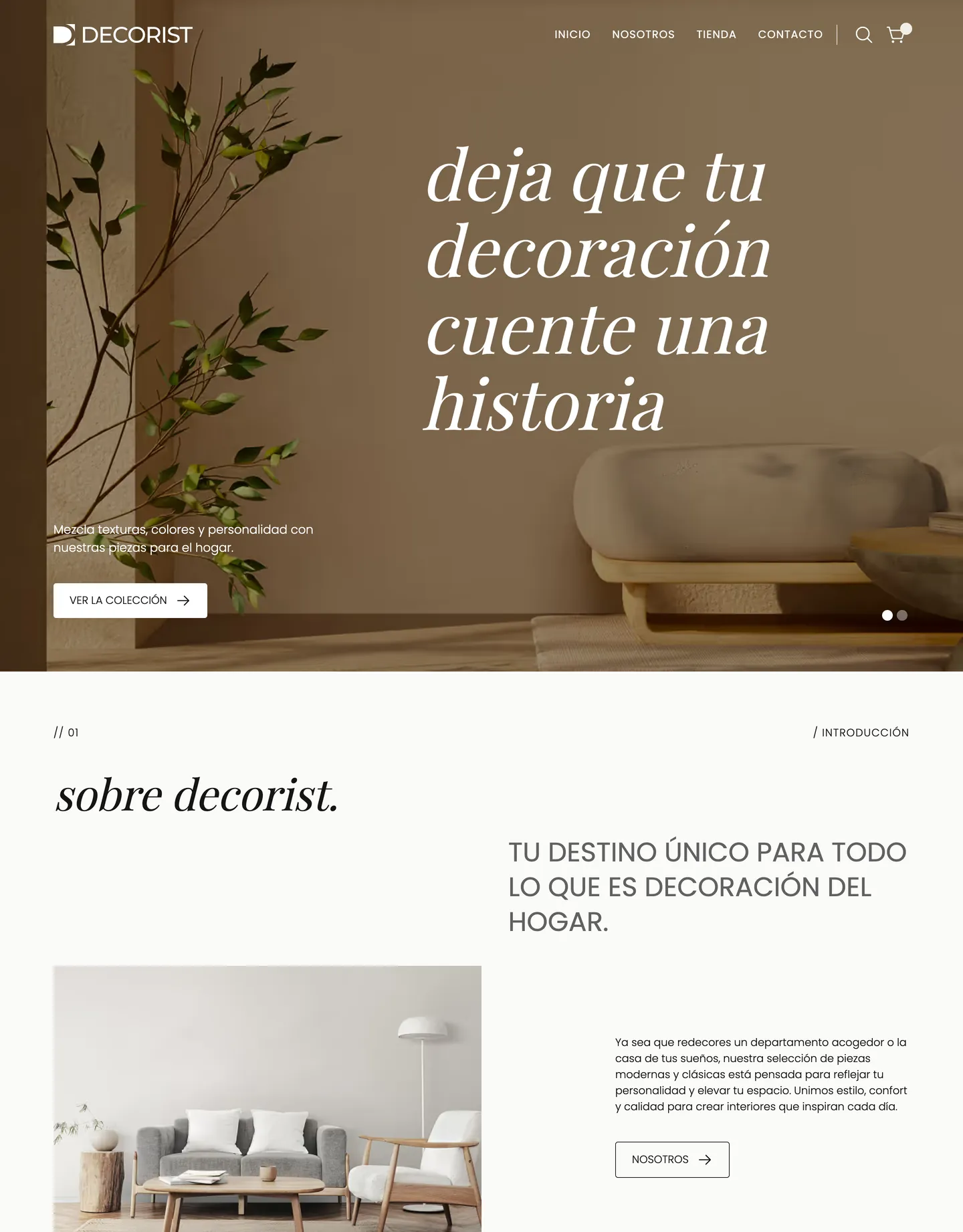 Plantilla de página web para tienda online