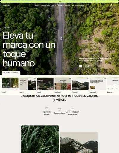 Plantilla de página web para medio ambiente