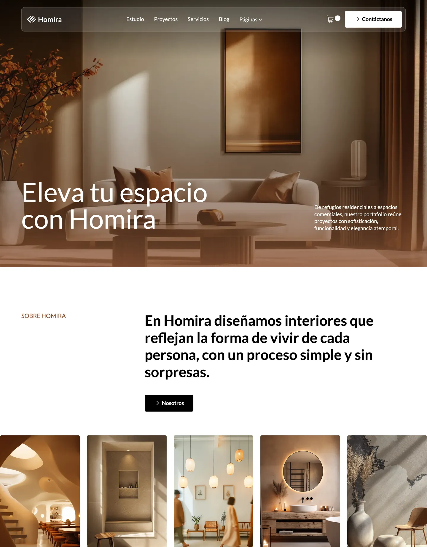 Plantilla de página web para arquitectura