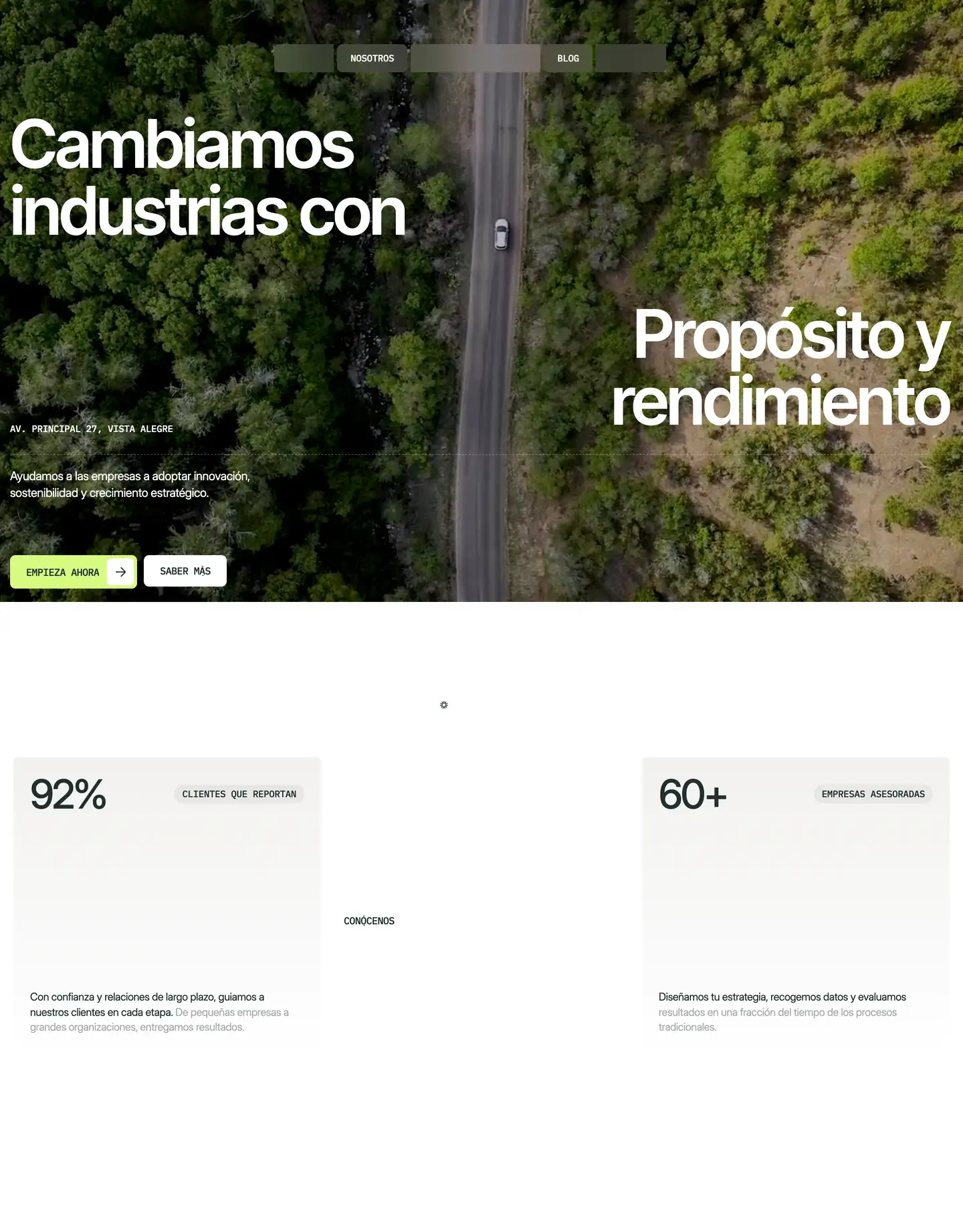 Plantilla de página web para medio ambiente