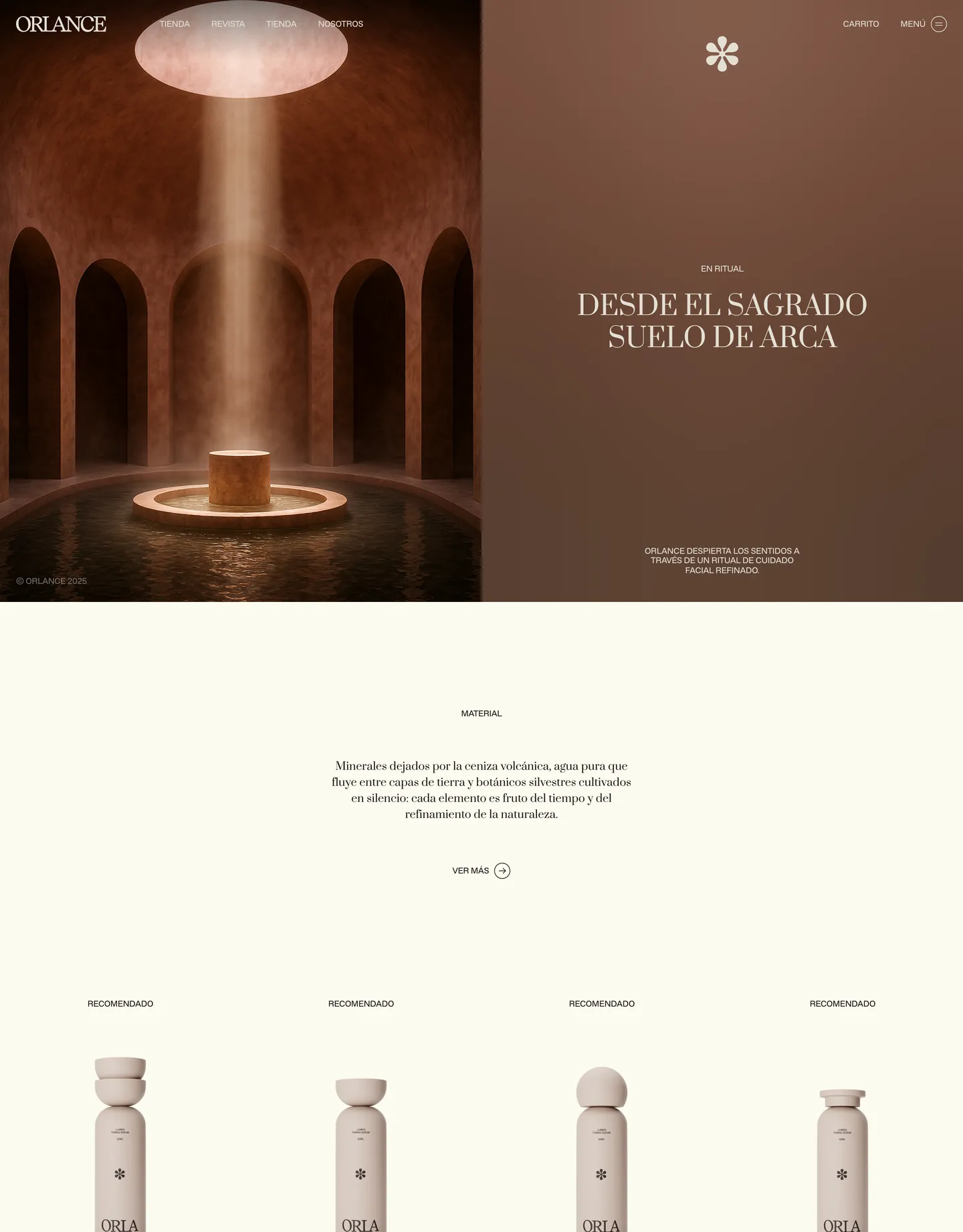 Plantilla de página web para belleza y estética