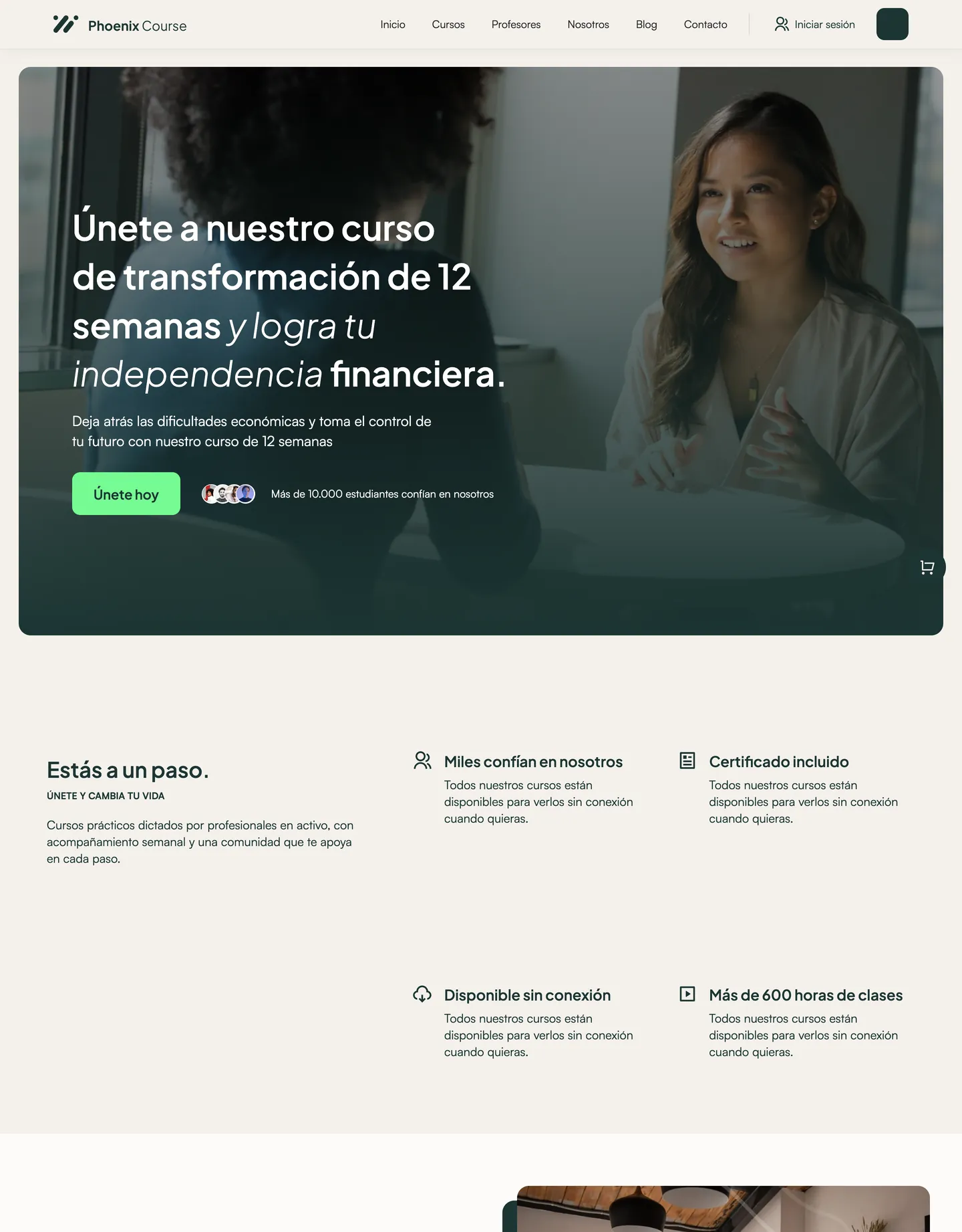 Plantilla de página web para educación