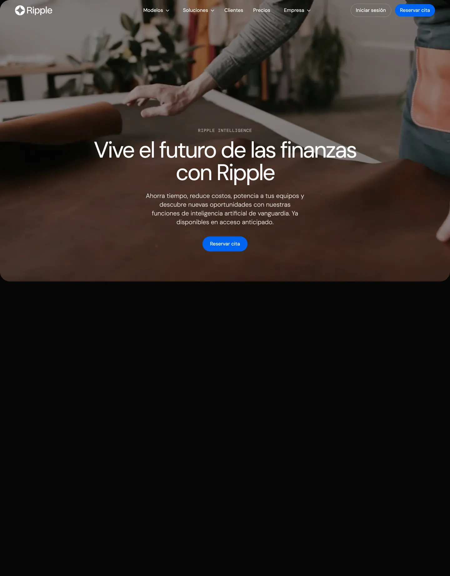 Plantilla de página web para finanzas y seguros