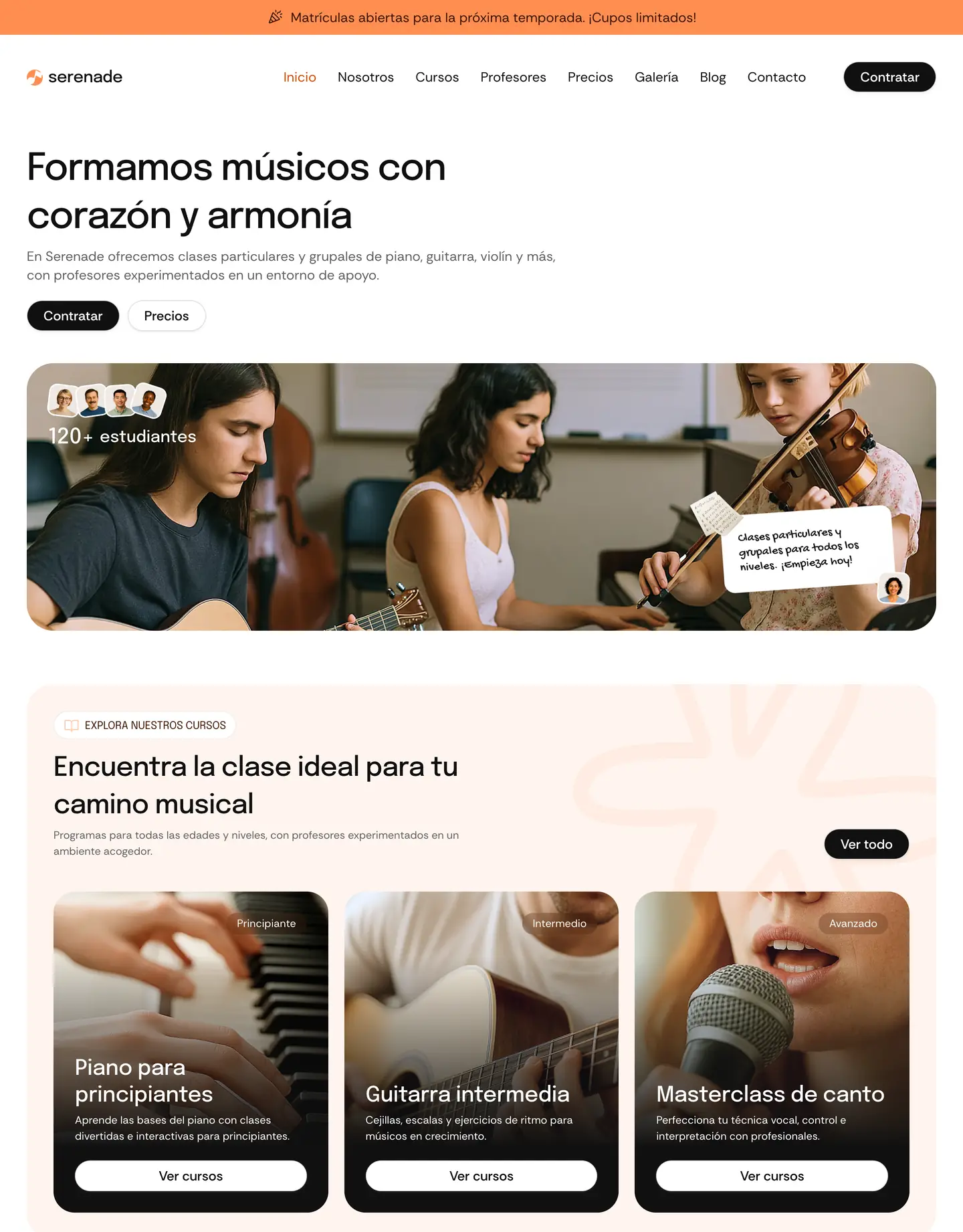 Plantilla de página web para educación