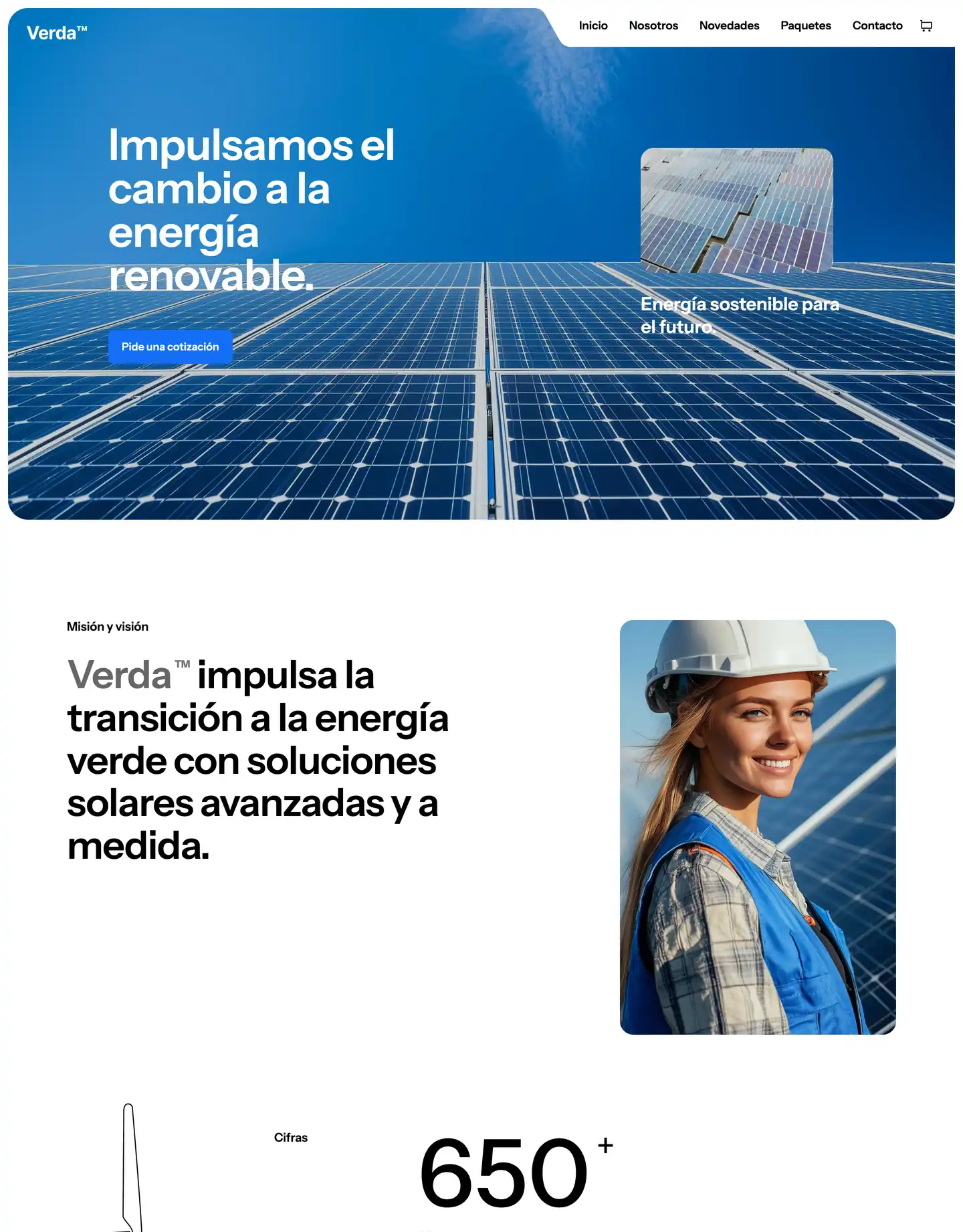 Plantilla de página web para medio ambiente