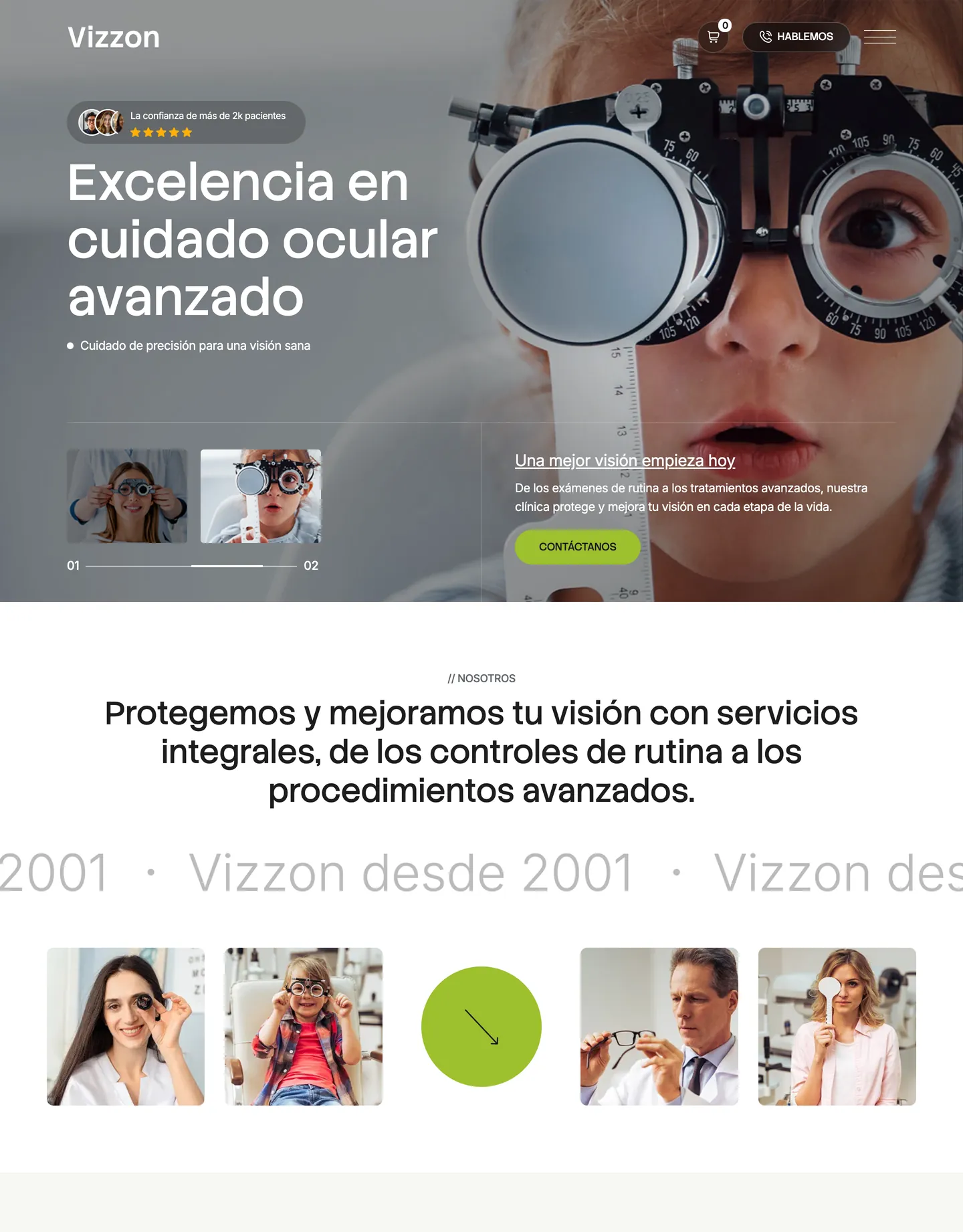 Plantilla de página web para salud y bienestar
