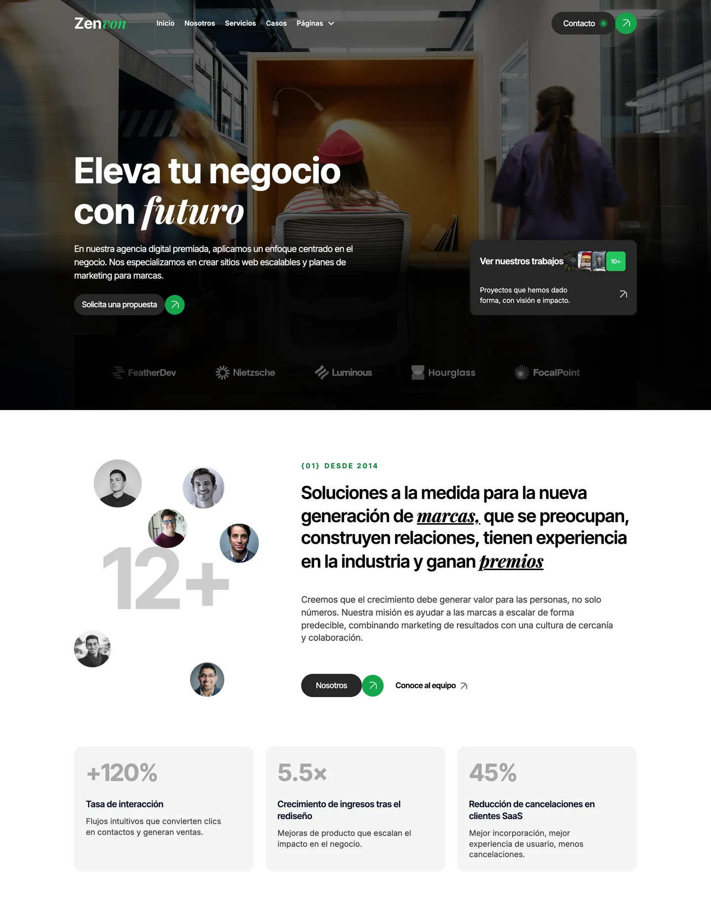 Plantilla de página web para tecnología